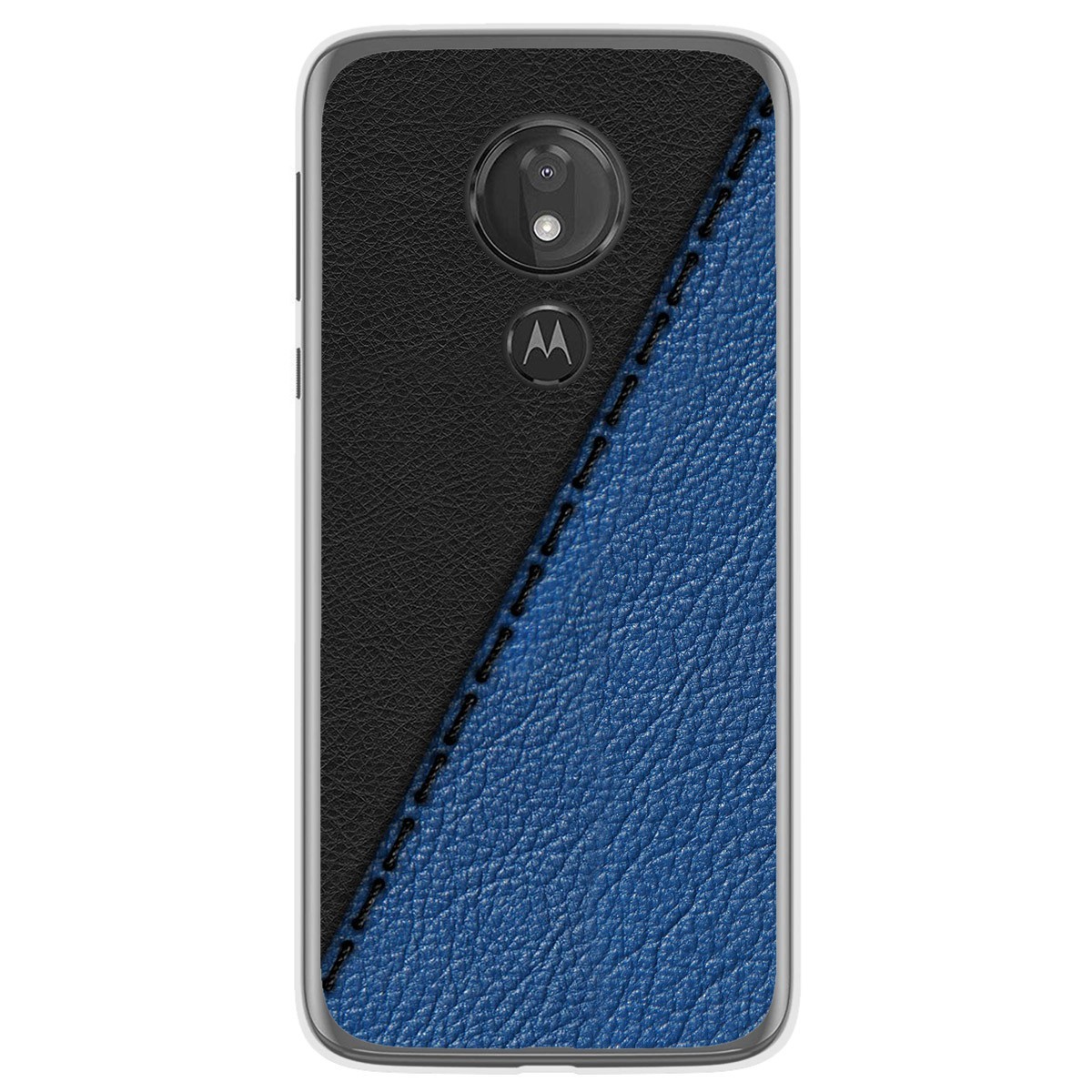 Funda Gel Tpu para Motorola Moto G7 Power diseño Cuero 02 Dibujos