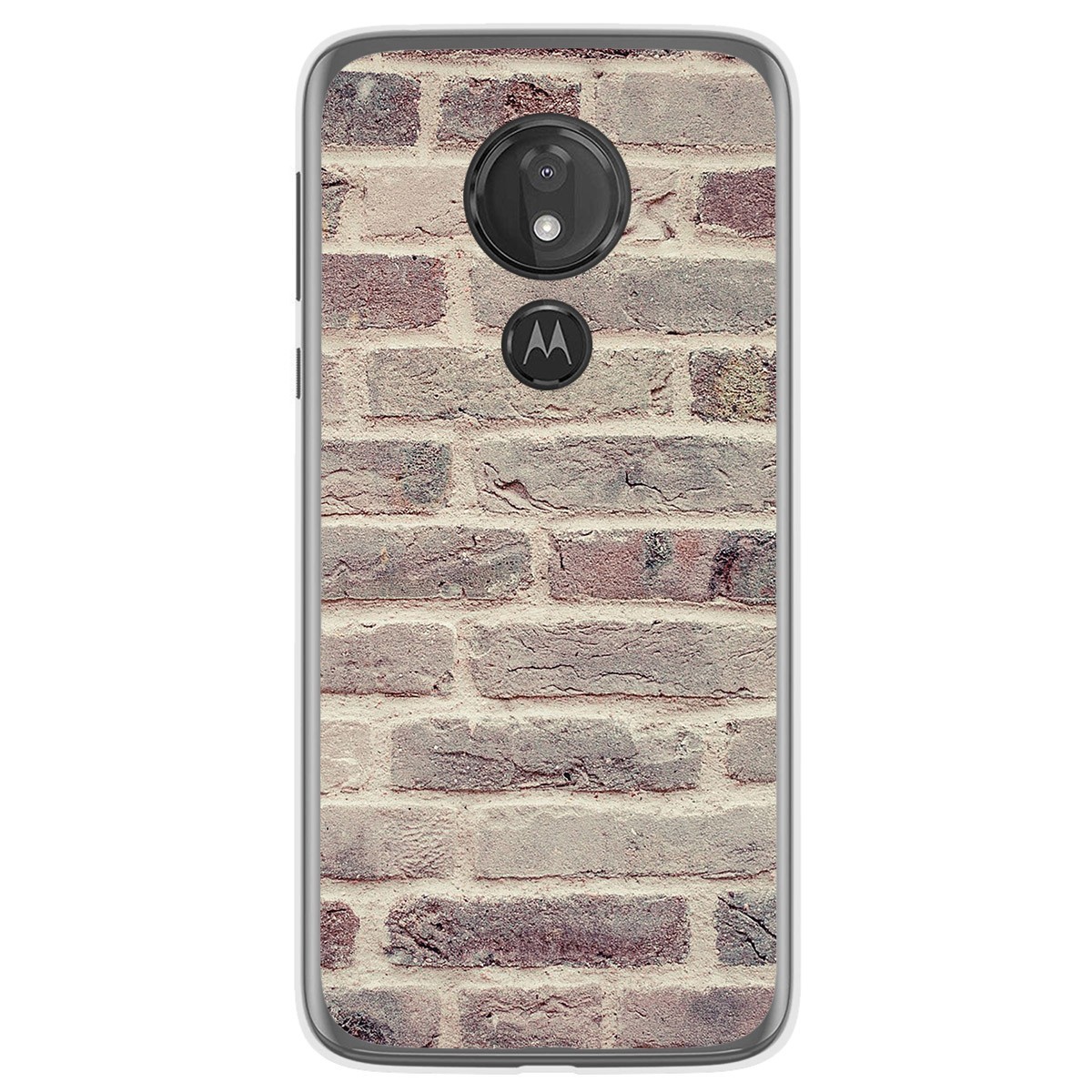 Funda Gel Tpu para Motorola Moto G7 Power diseño Ladrillo 01 Dibujos