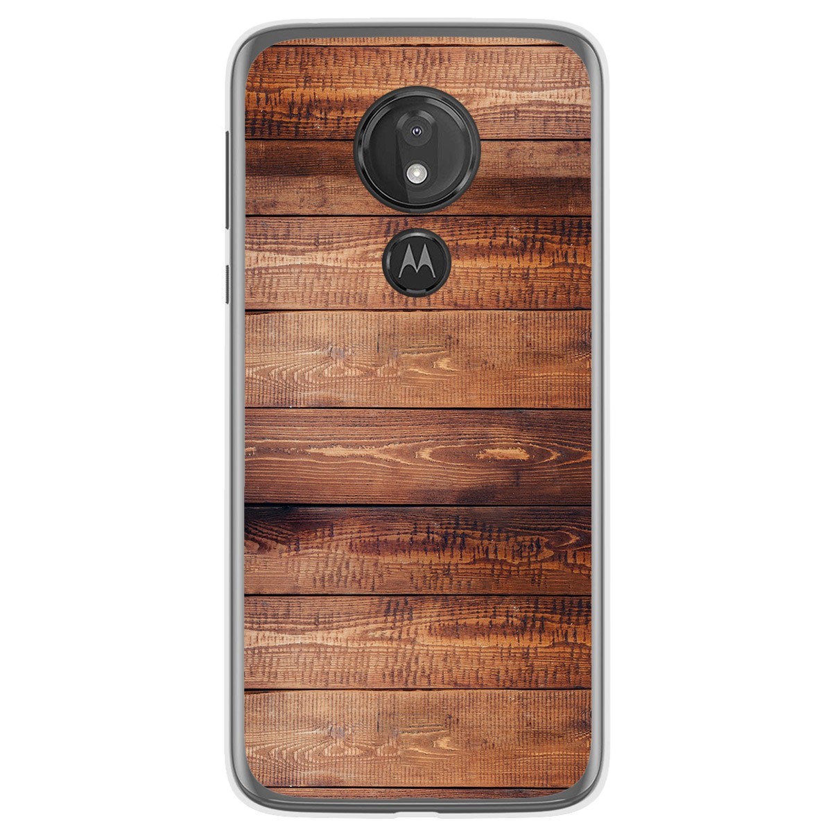 Funda Gel Tpu para Motorola Moto G7 Power diseño Madera 02 Dibujos