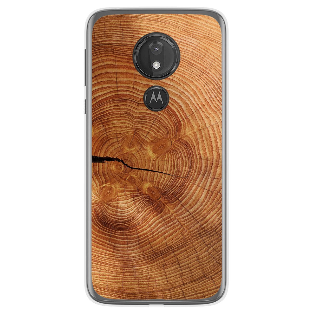 Funda Gel Tpu para Motorola Moto G7 Power diseño Madera 04 Dibujos