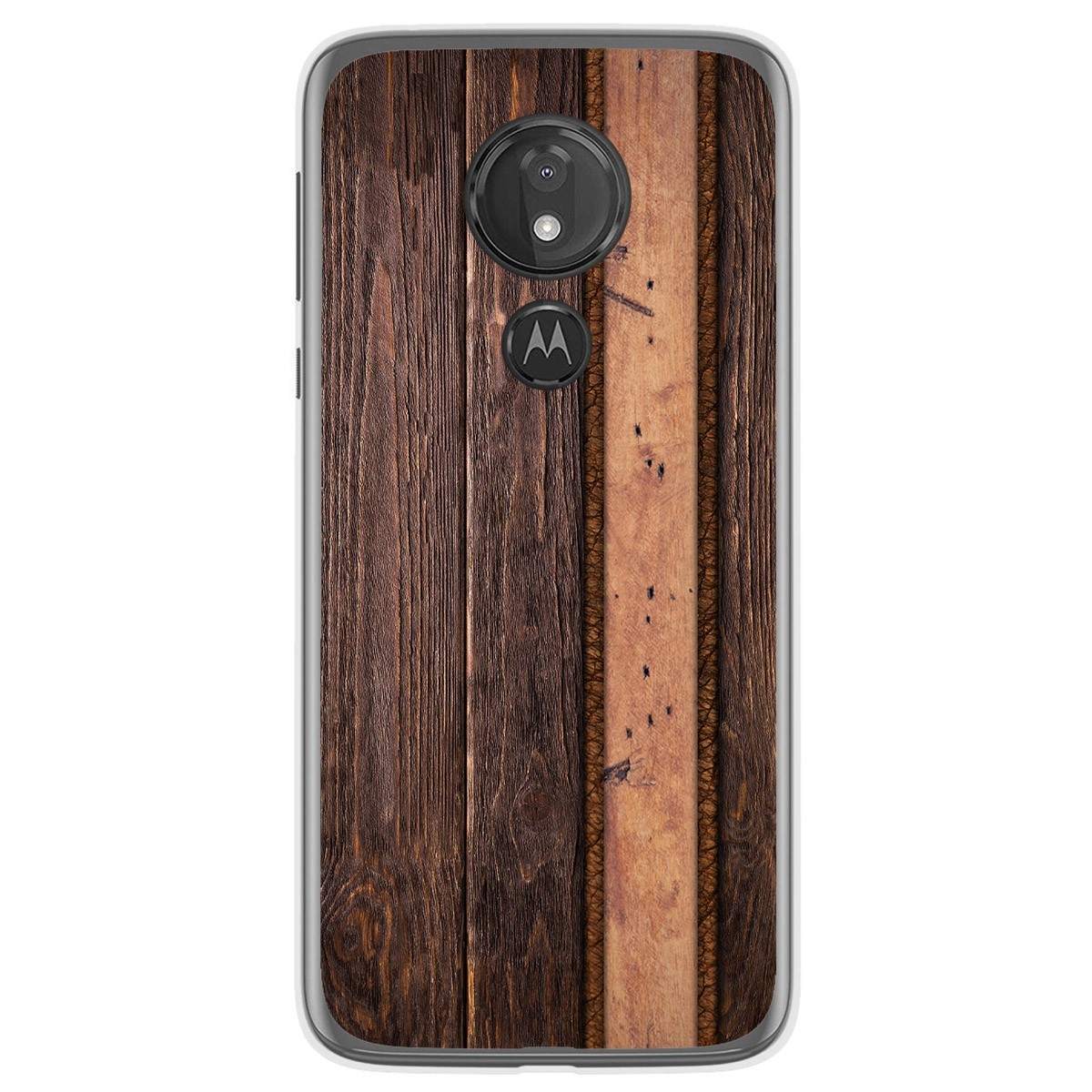 Funda Gel Tpu para Motorola Moto G7 Power diseño Madera 05 Dibujos