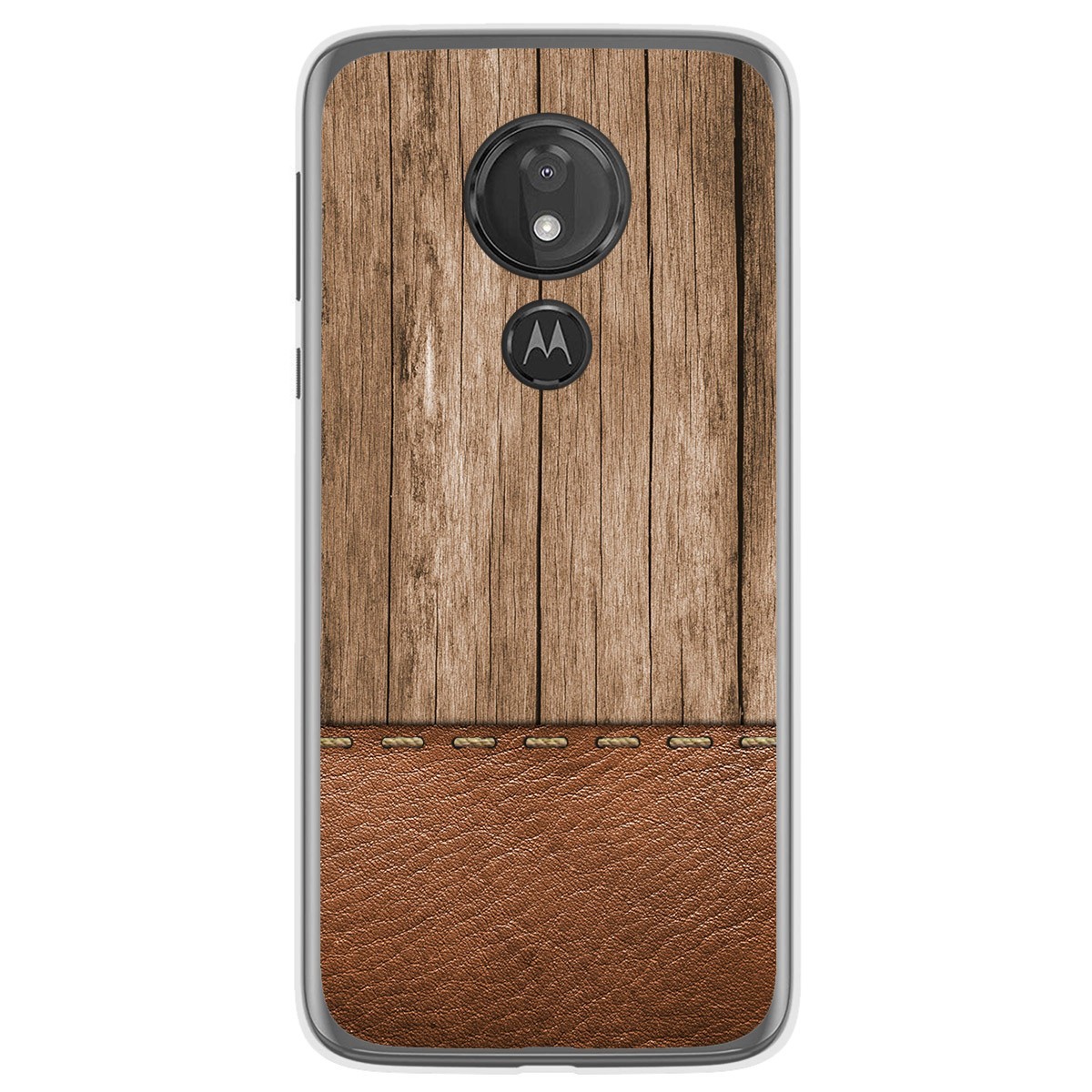 Funda Gel Tpu para Motorola Moto G7 Power diseño Madera 09 Dibujos