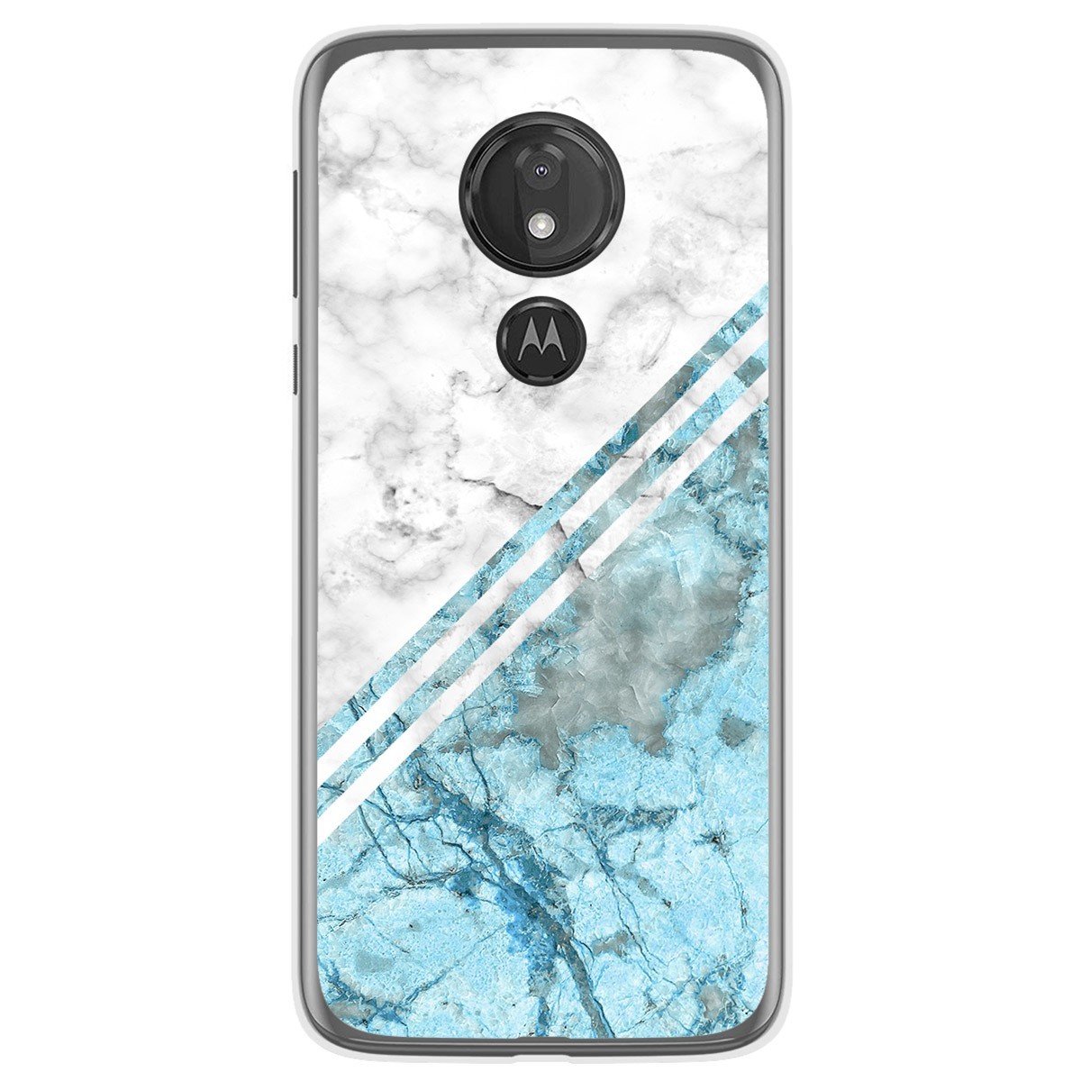 Funda Gel Tpu para Motorola Moto G7 Power diseño Mármol 02 Dibujos