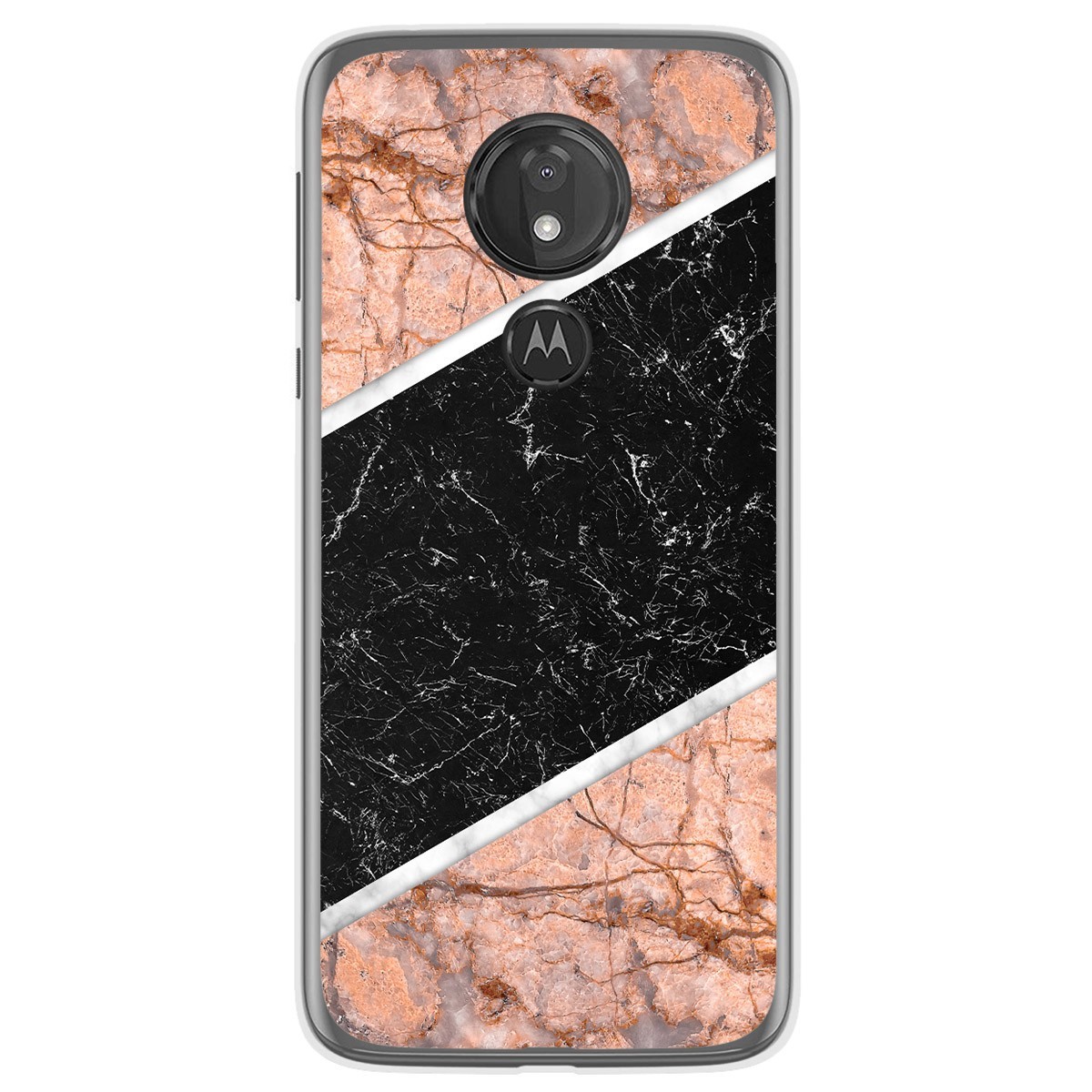 Funda Gel Tpu para Motorola Moto G7 Power diseño Mármol 07 Dibujos