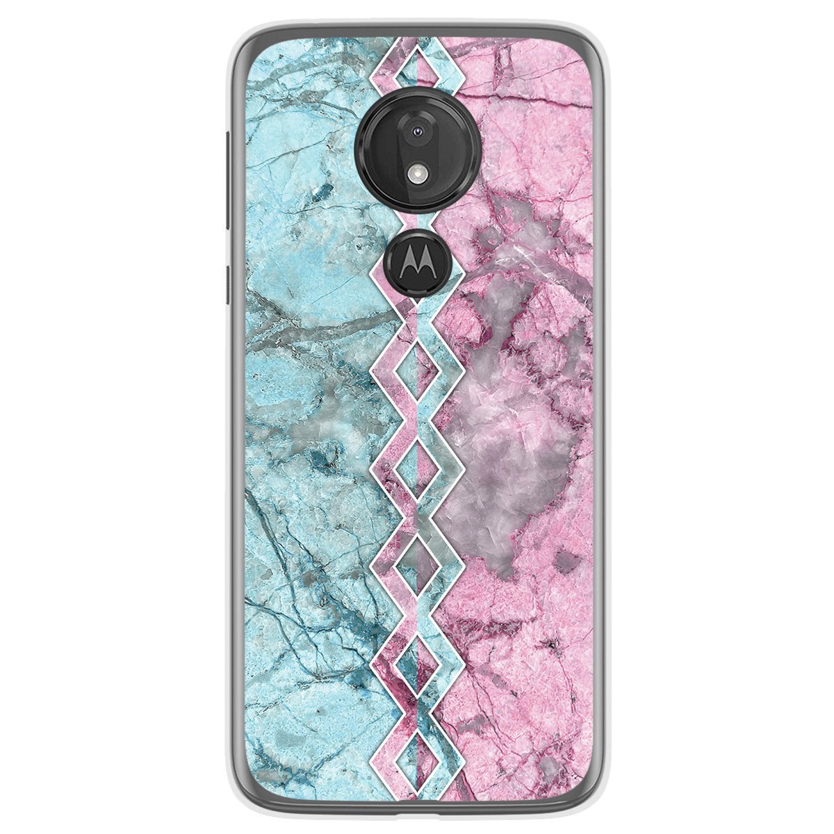 Funda Gel Tpu para Motorola Moto G7 Power diseño Mármol 08 Dibujos
