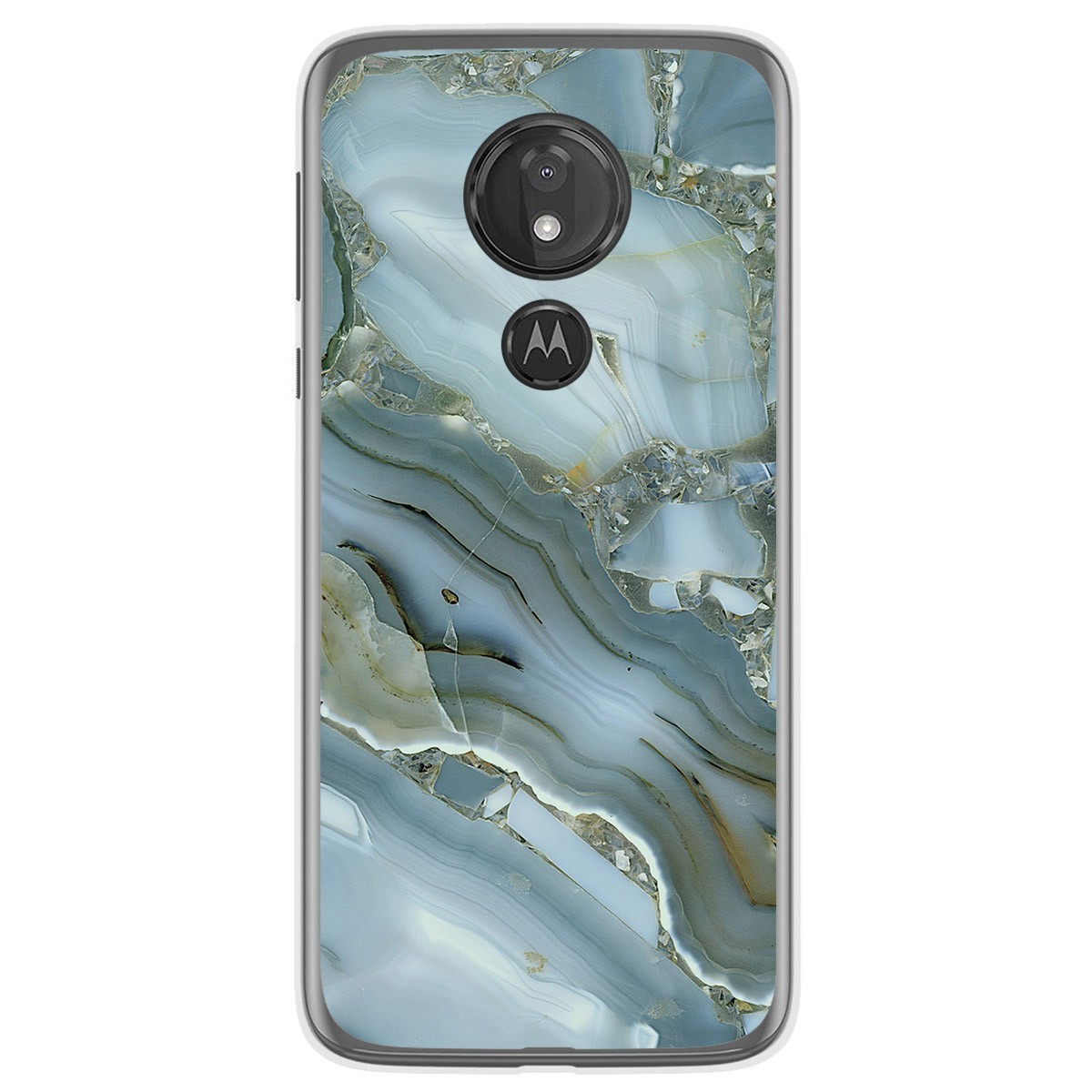 Funda Gel Tpu para Motorola Moto G7 Power diseño Mármol 09 Dibujos