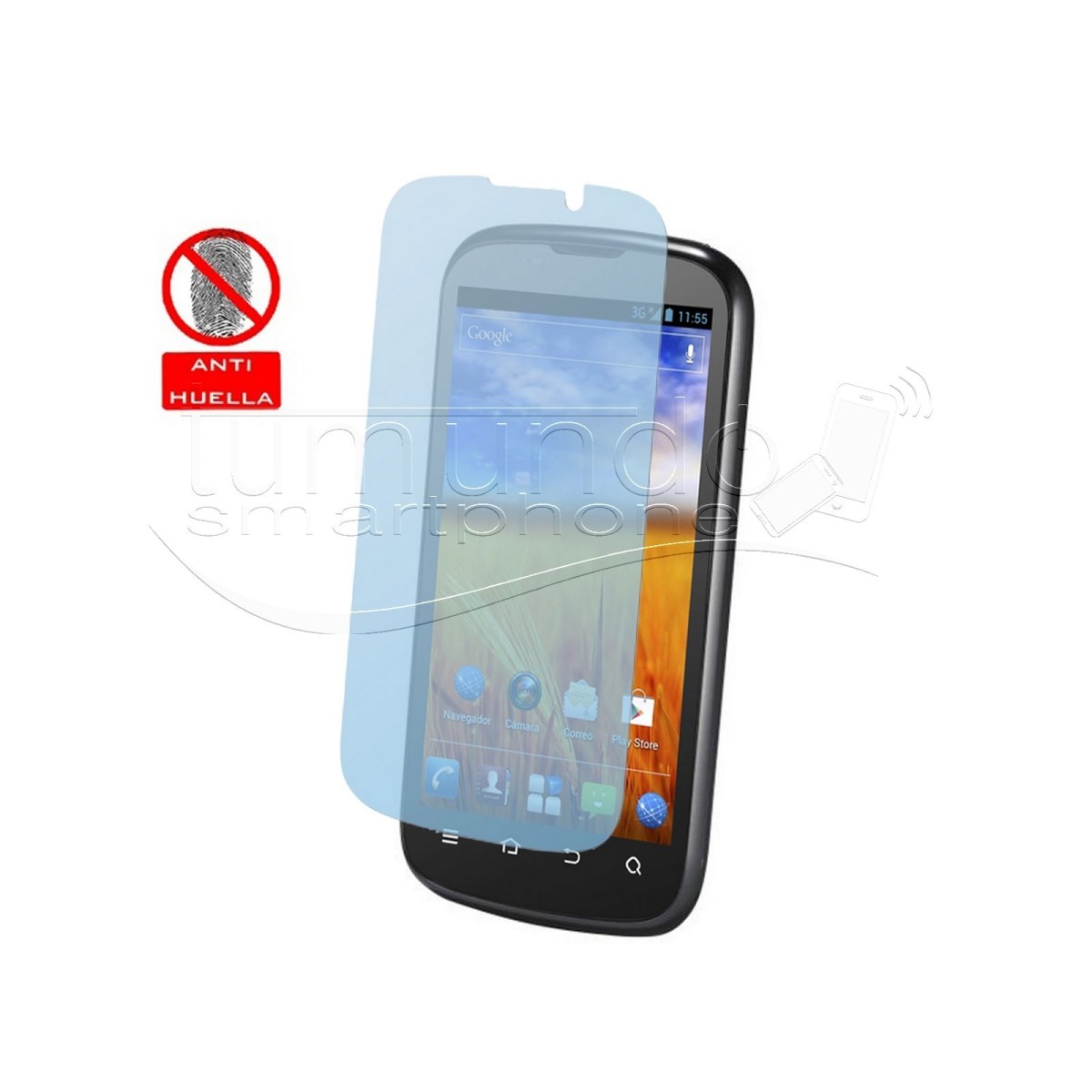 3 X Protector Pantalla Anti-Glare Zte Grand Xm