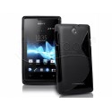 Funda Gel Tpu Sony Xperia E  S Line Color Negra