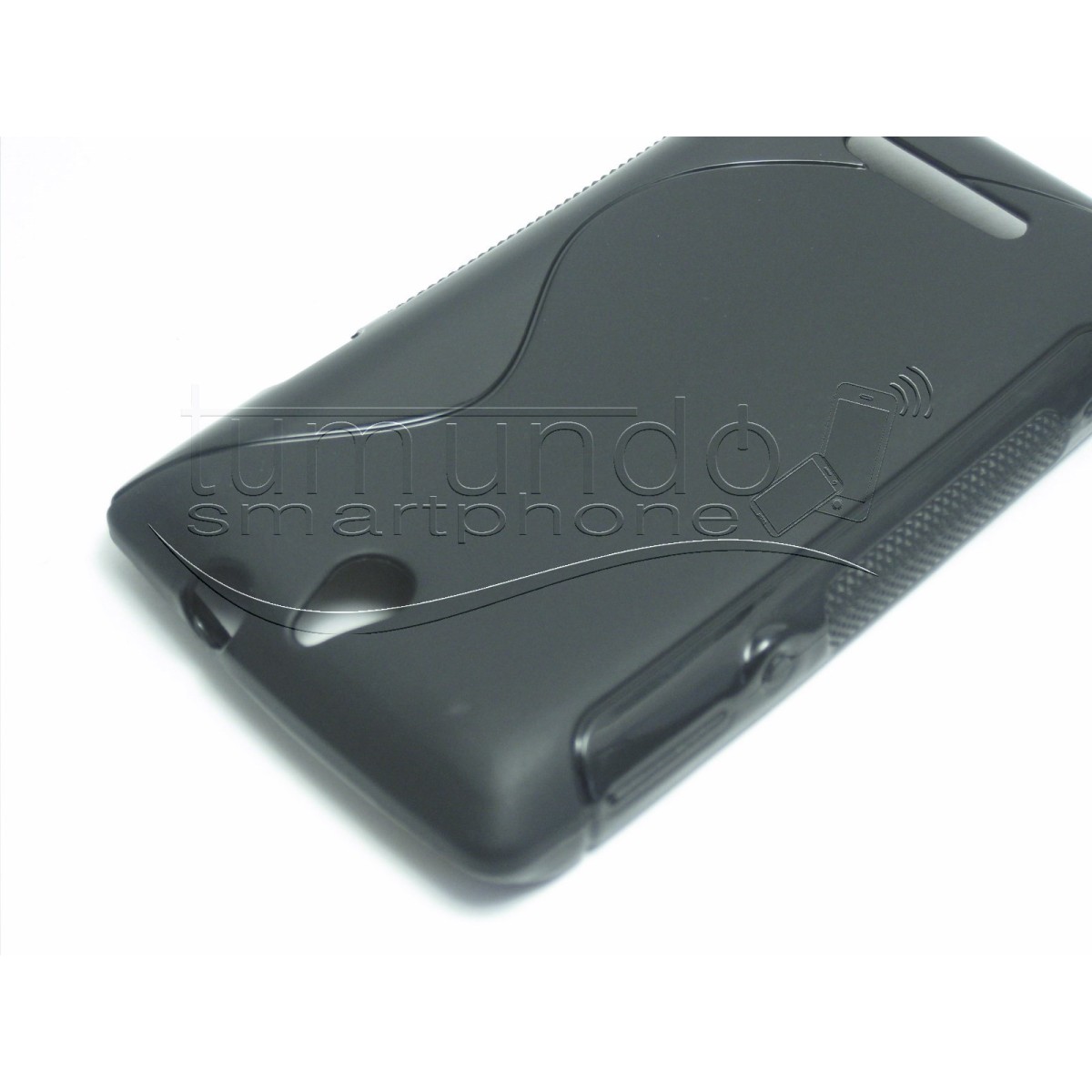 Funda Gel Tpu Sony Xperia E  S Line Color Negra