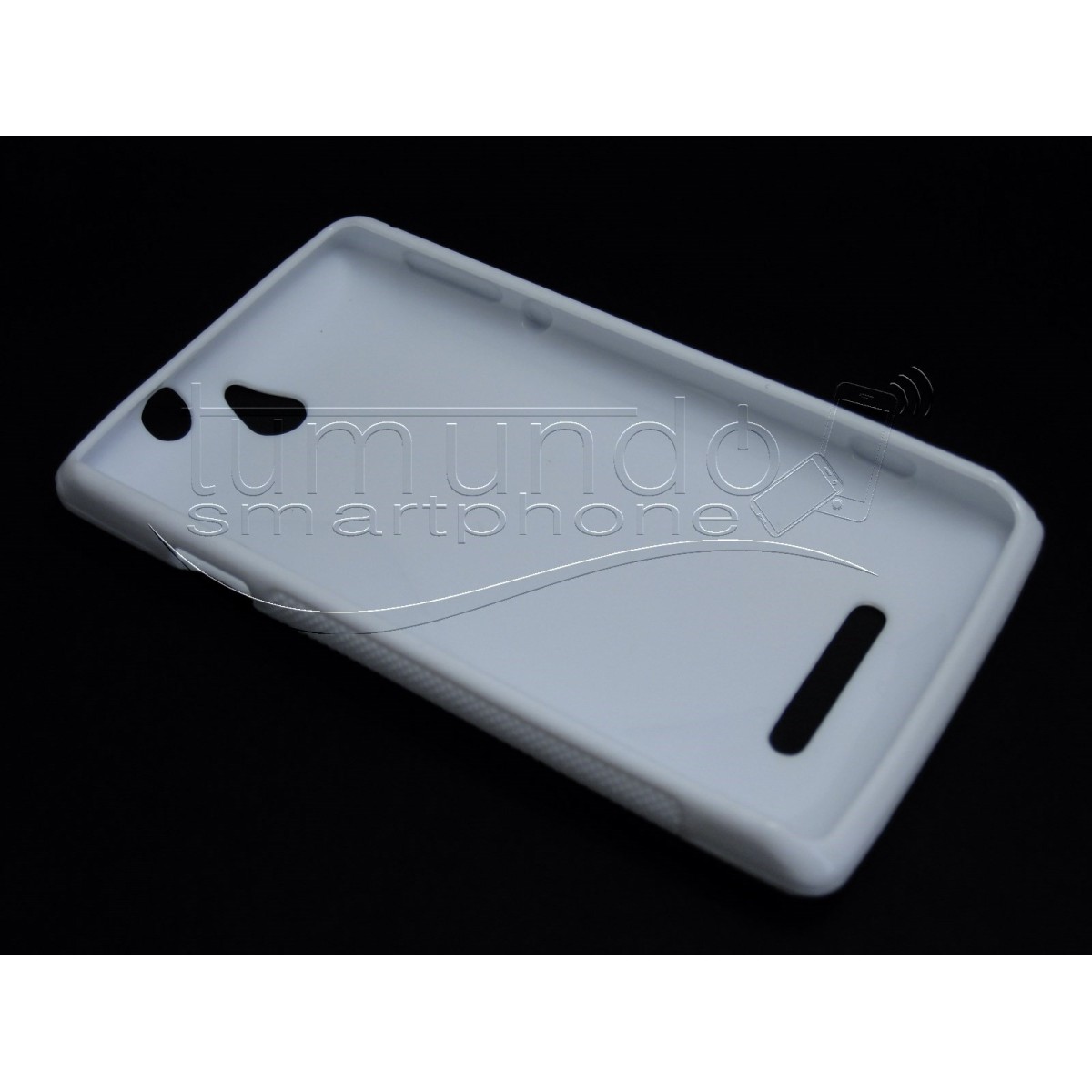 Funda Gel Tpu Sony Xperia E  S Line Color Blanca