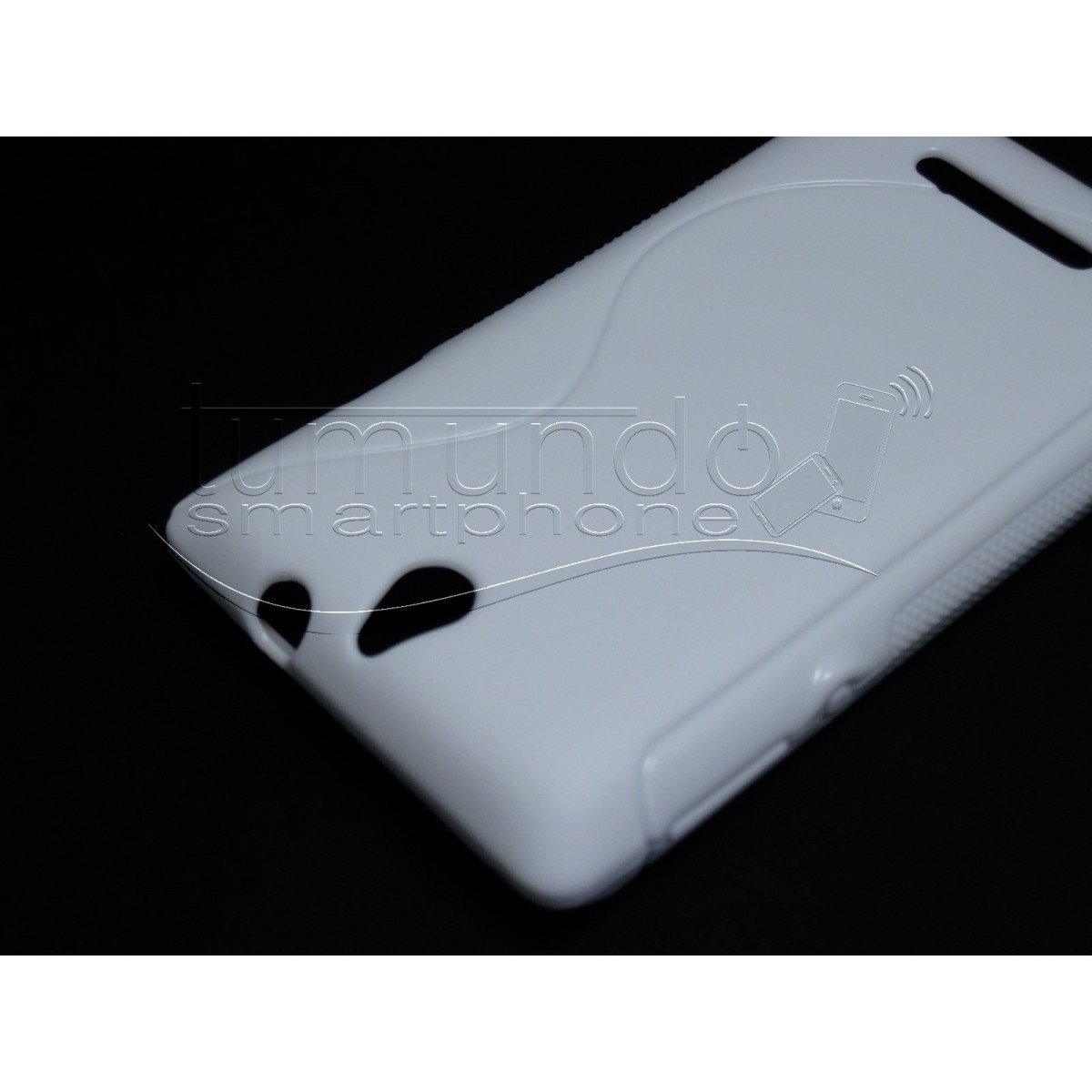 Funda Gel Tpu Sony Xperia E  S Line Color Blanca