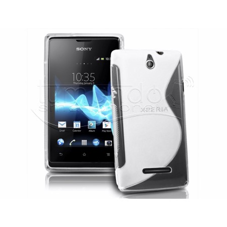 Funda Gel Tpu Sony Xperia E  S Line Color Transparente