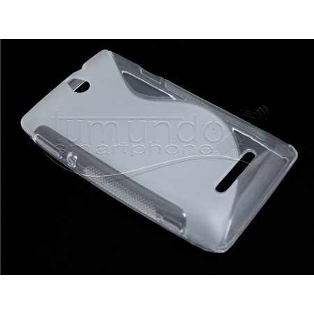 Funda Gel Tpu Sony Xperia E  S Line Color Transparente