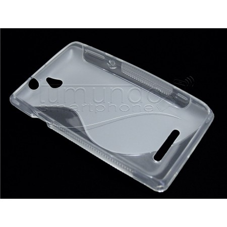 Funda Gel Tpu Sony Xperia E  S Line Color Transparente