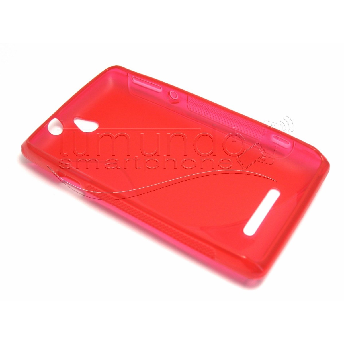Funda Gel Tpu Sony Xperia E  S Line Color Roja