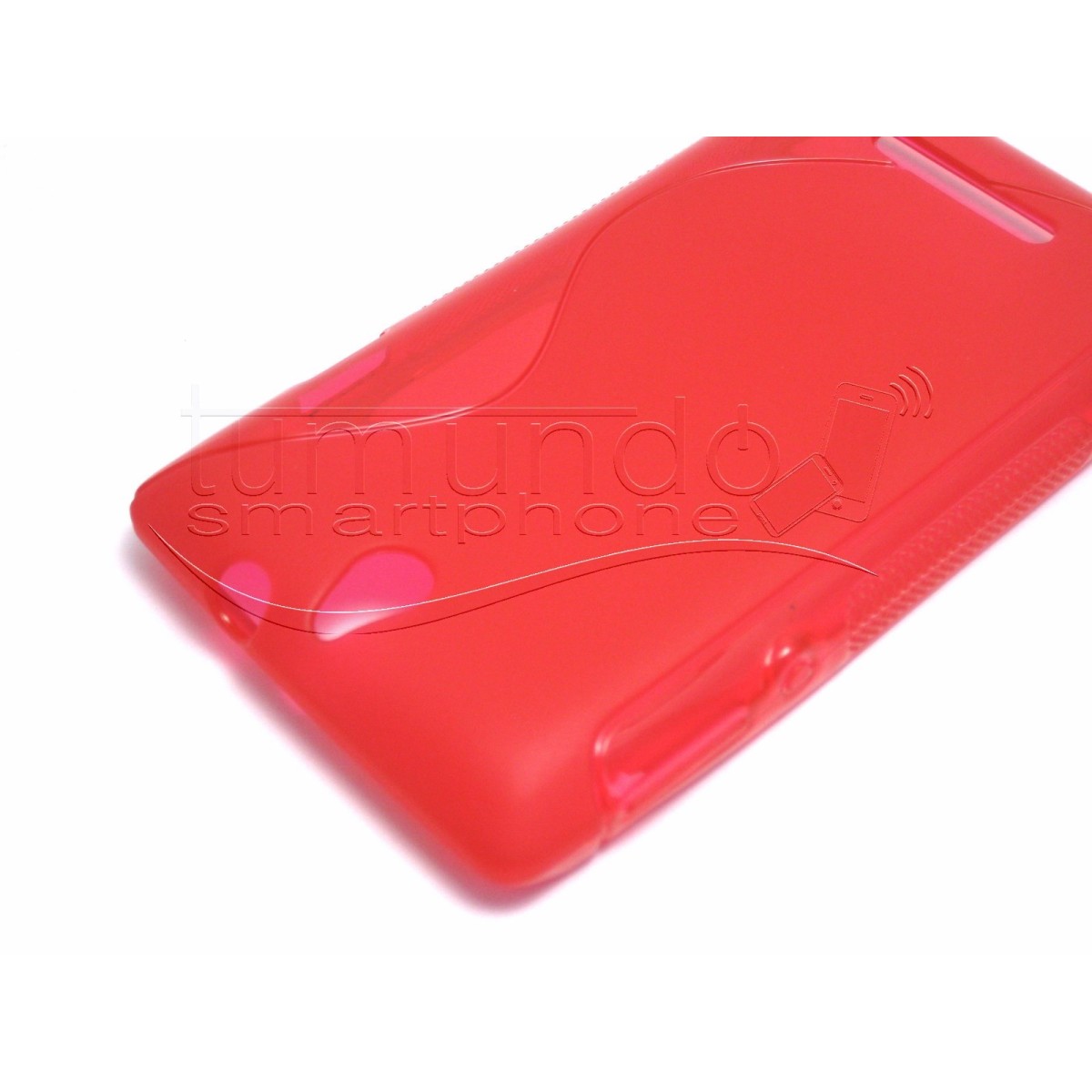 Funda Gel Tpu Sony Xperia E  S Line Color Roja