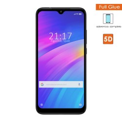 Protector Cristal Templado Completo Full Glue Negro para Xiaomi Redmi 7 Vidrio 2