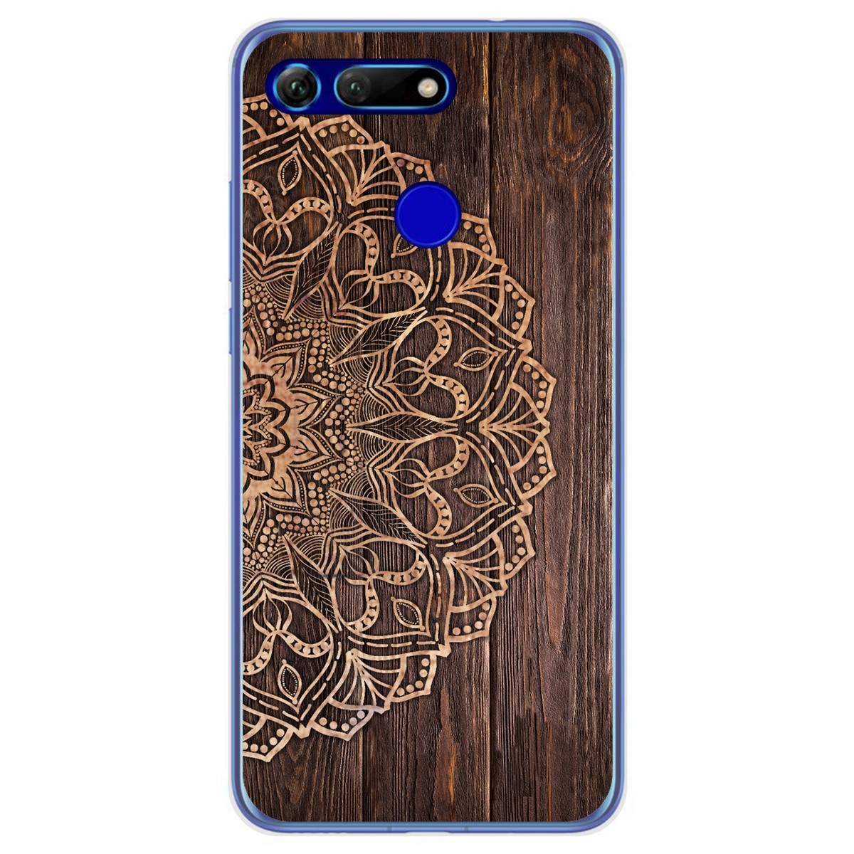 Funda Gel Tpu para Huawei Honor View 20 diseño Madera 06 Dibujos