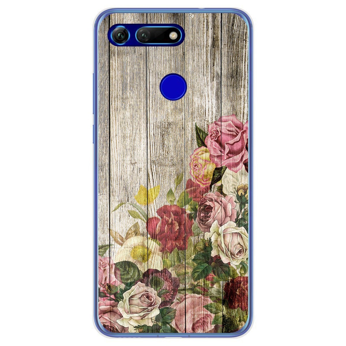 Funda Gel Tpu para Huawei Honor View 20 diseño Madera 08 Dibujos