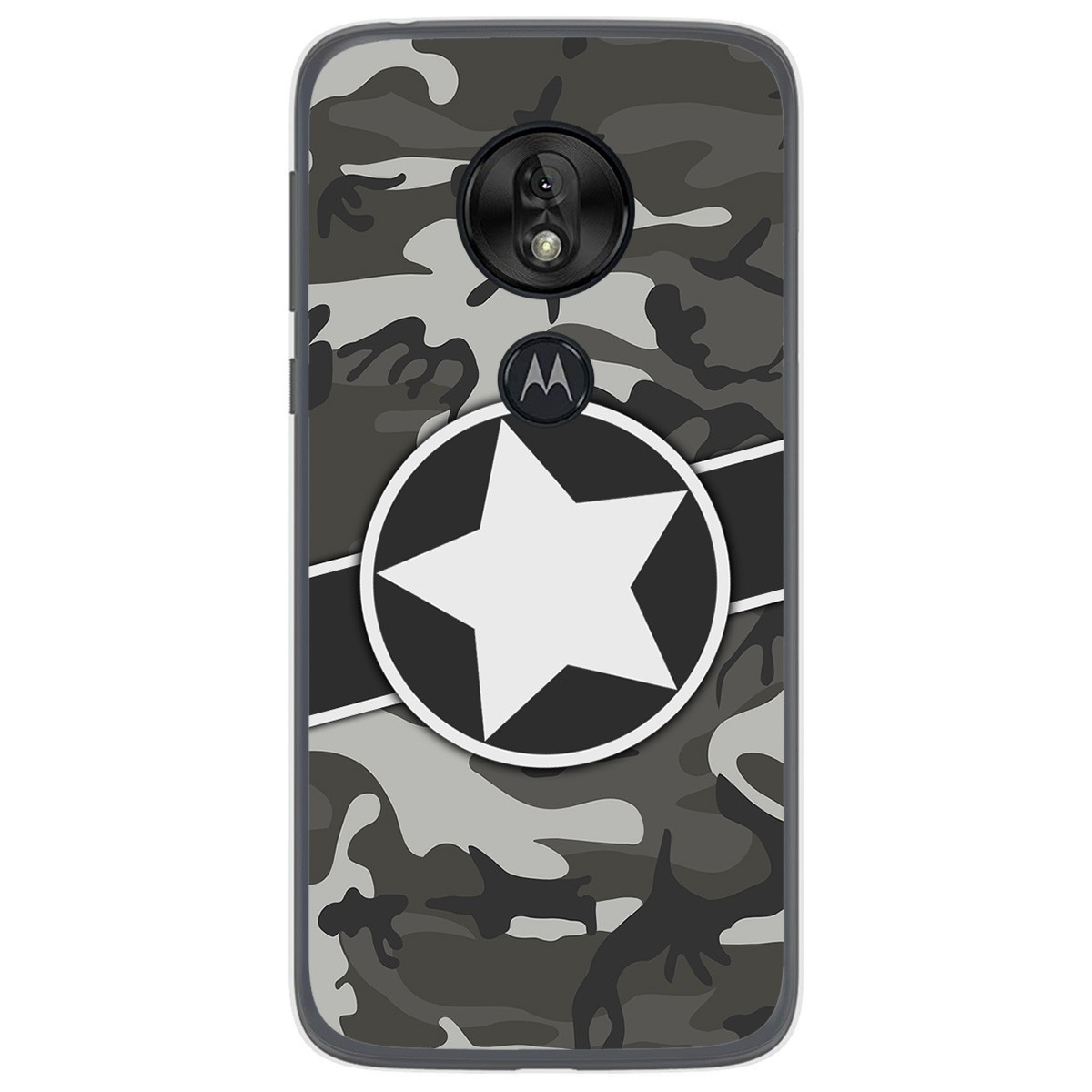 Funda Gel Tpu para Motorola Moto G7 Play diseño Camuflaje 02 Dibujos