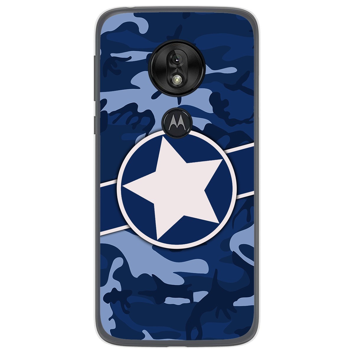 Funda Gel Tpu para Motorola Moto G7 Play diseño Camuflaje 03 Dibujos