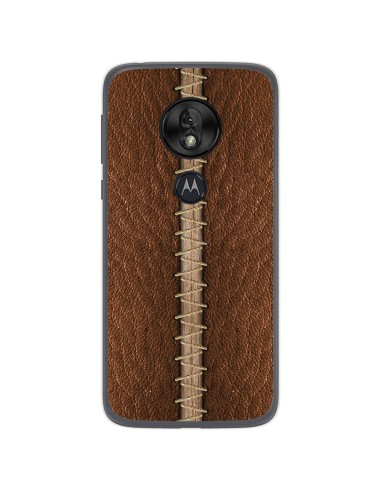 Funda Gel Tpu para Motorola Moto G7 Play diseño Cuero 01 Dibujos