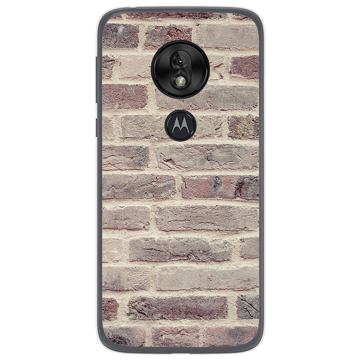 Funda Gel Tpu para Motorola Moto G7 Play diseño Ladrillo 01 Dibujos