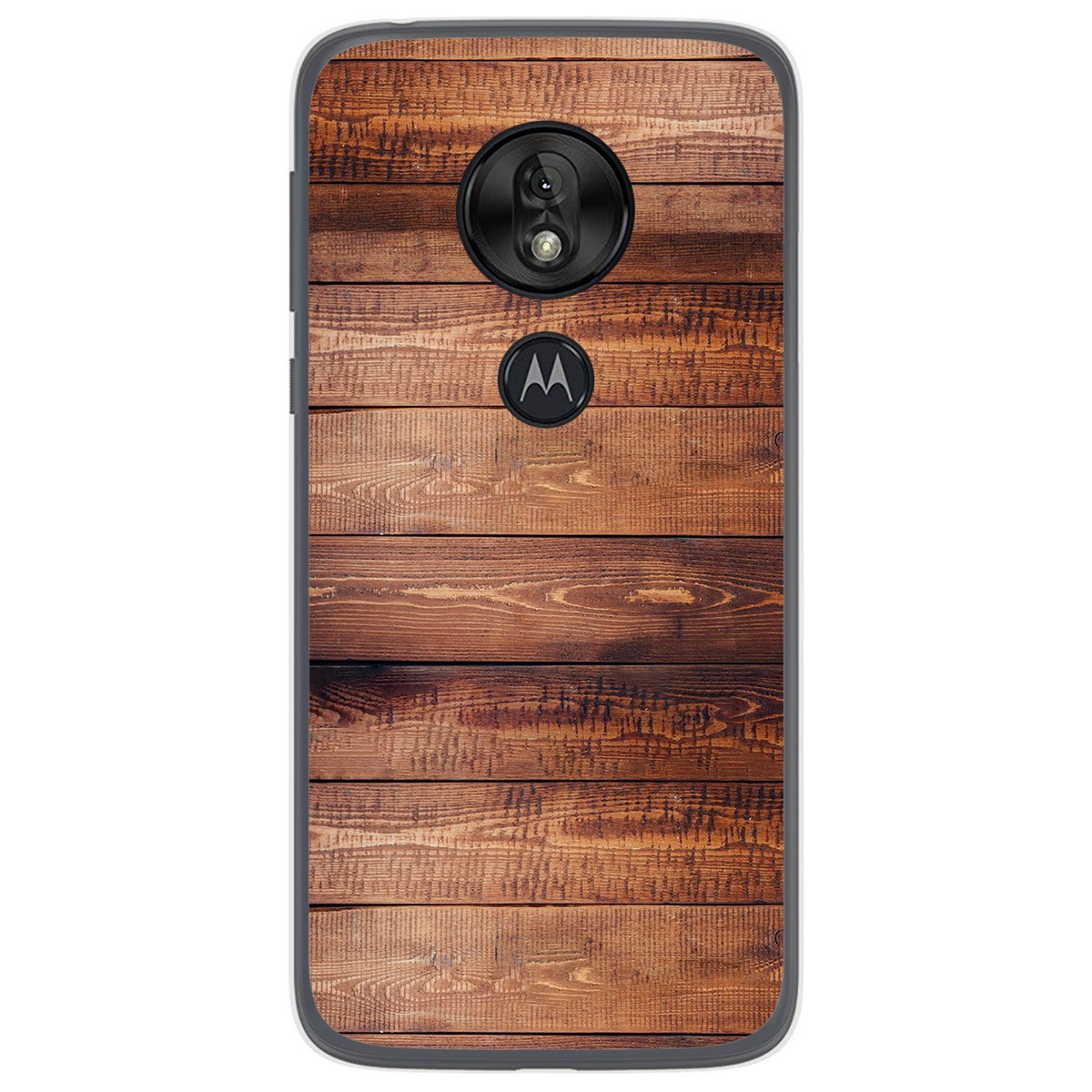 Funda Gel Tpu para Motorola Moto G7 Play diseño Madera 02 Dibujos