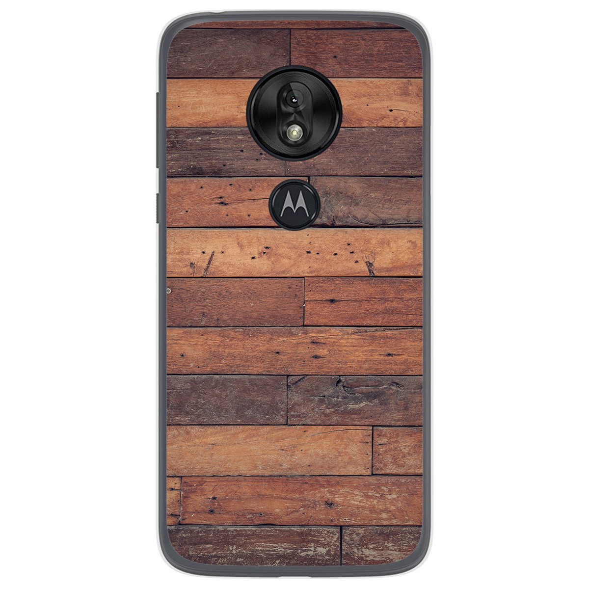 Funda Gel Tpu para Motorola Moto G7 Play diseño Madera 03 Dibujos