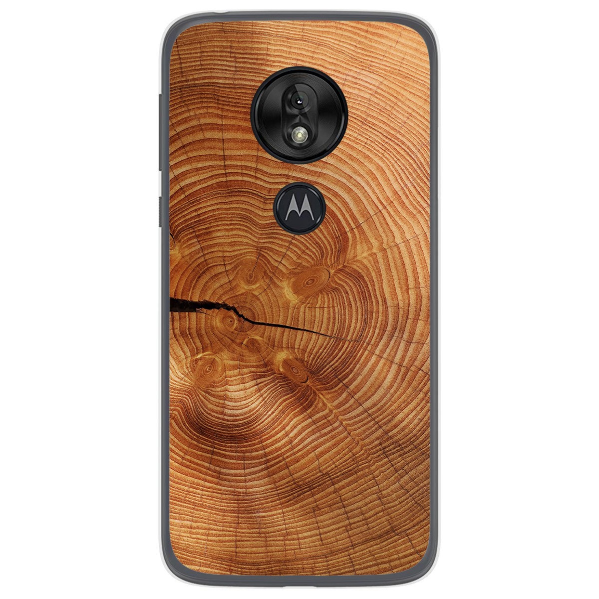 Funda Gel Tpu para Motorola Moto G7 Play diseño Madera 04 Dibujos