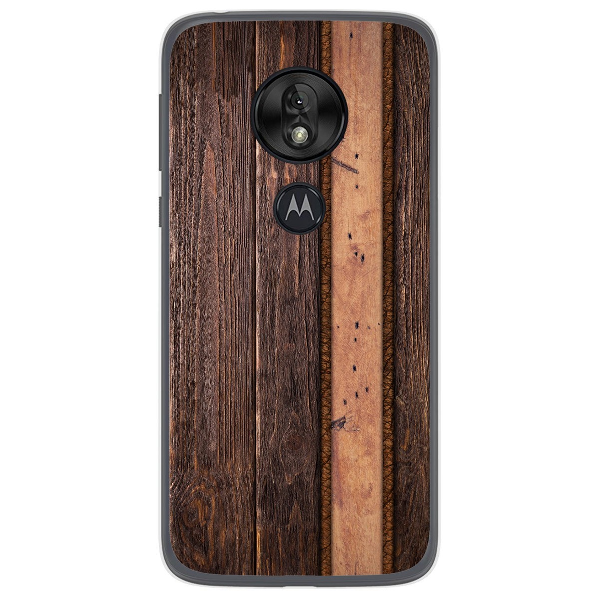 Funda Gel Tpu para Motorola Moto G7 Play diseño Madera 05 Dibujos