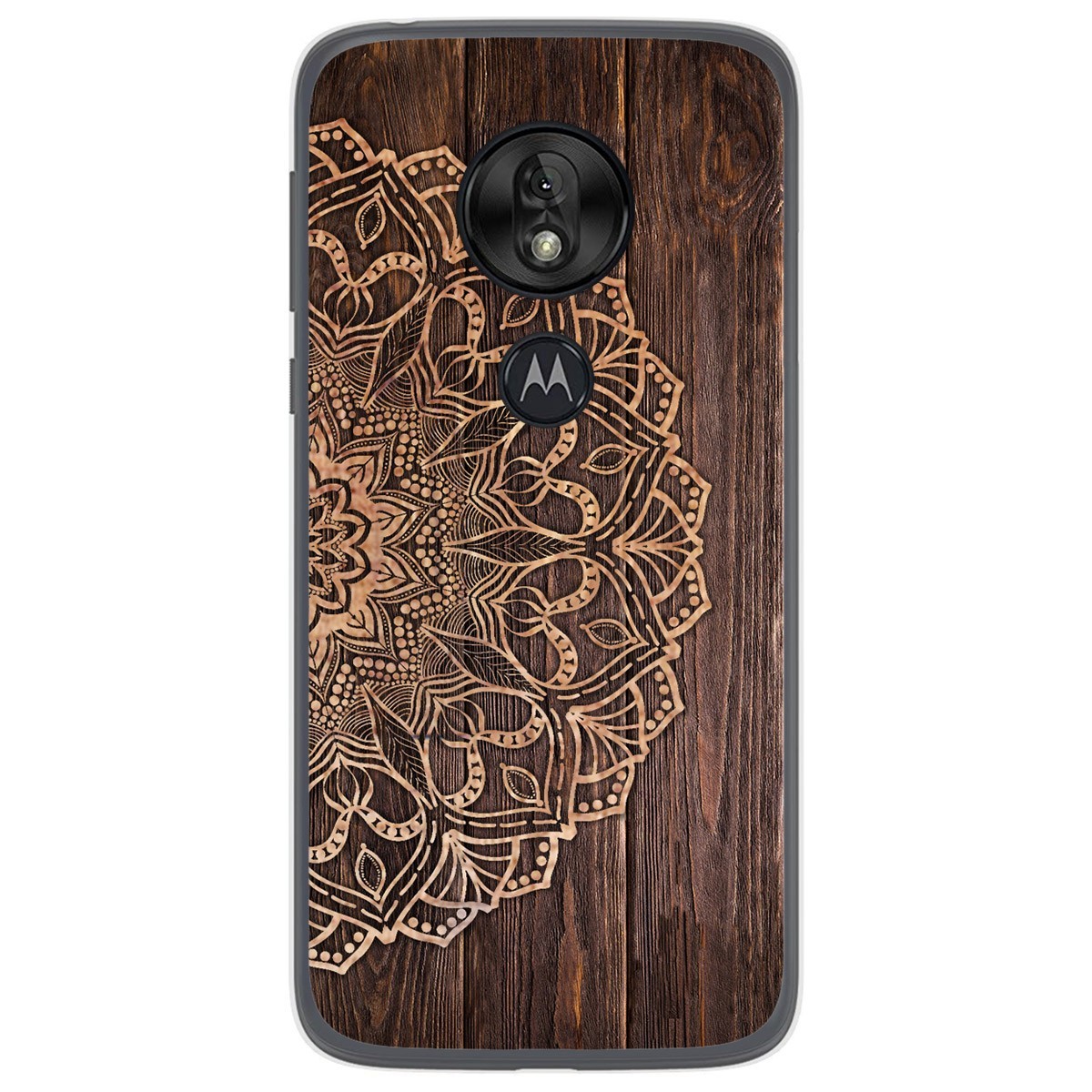 Funda Gel Tpu para Motorola Moto G7 Play diseño Madera 06 Dibujos