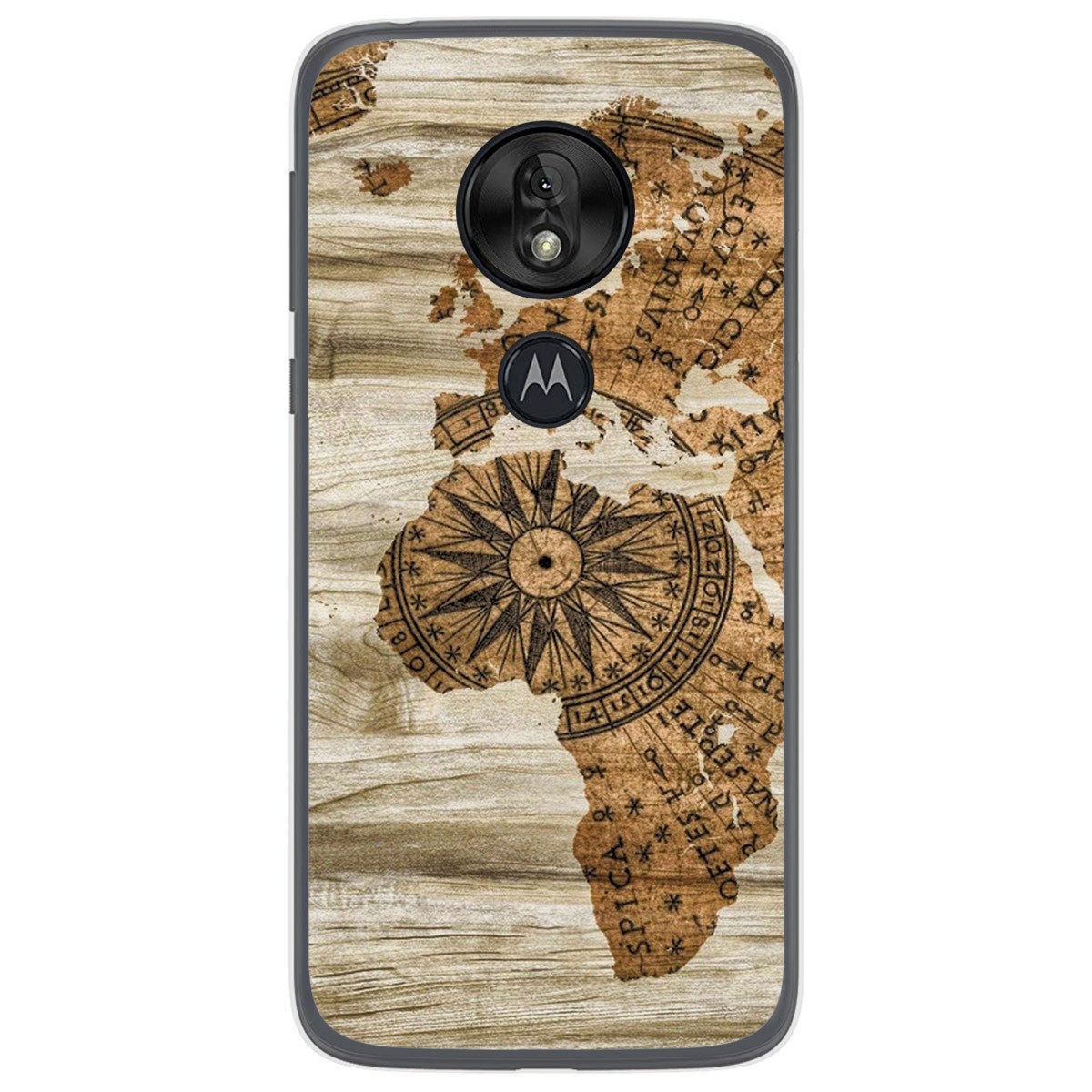 Funda Gel Tpu para Motorola Moto G7 Play diseño Madera 07 Dibujos