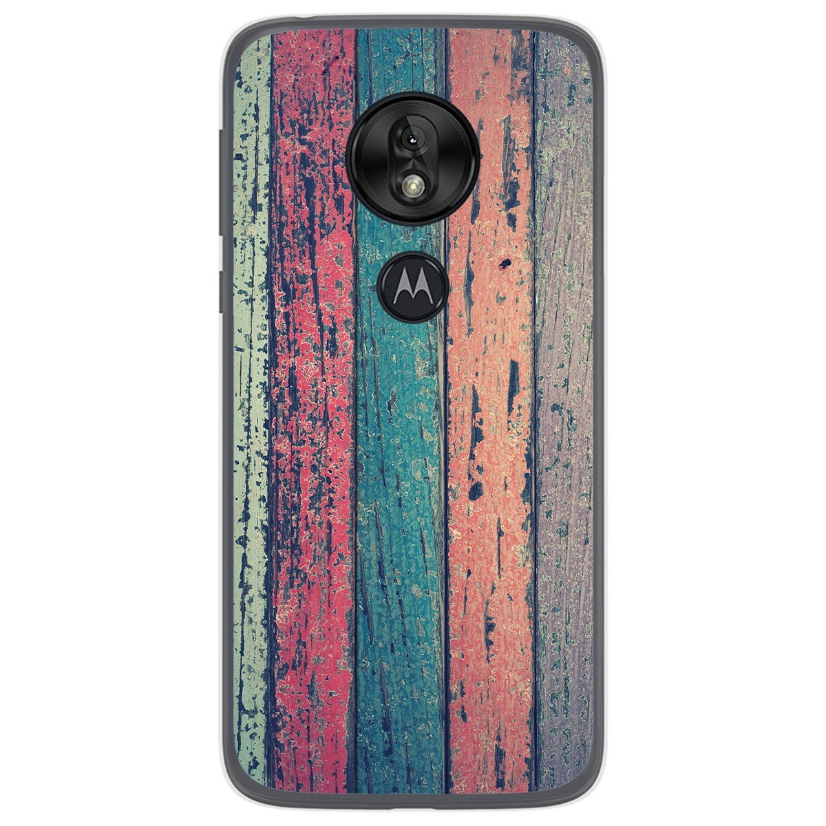 Funda Gel Tpu para Motorola Moto G7 Play diseño Madera 10 Dibujos