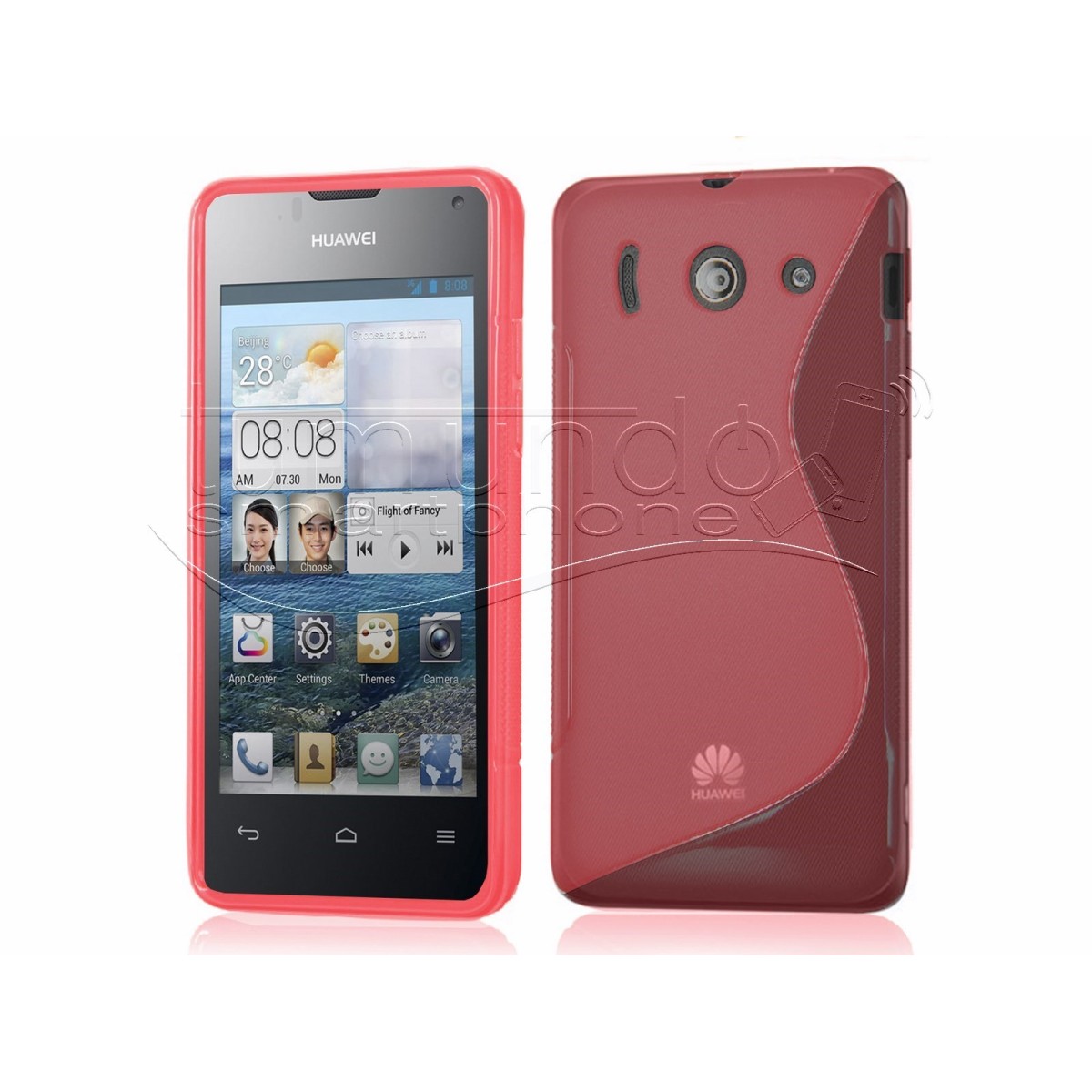 Funda Gel Tpu Huawei Ascend Y300 S Line Color Roja