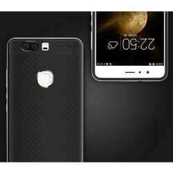 Funda Tipo Neo Hybrid (Pc+Tpu) Negra / Plata para Huawei Honor V8 2