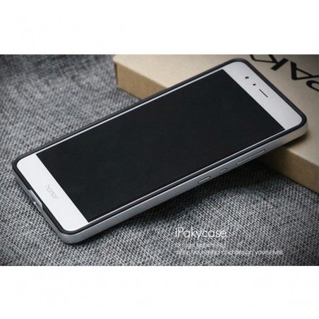 Funda Tipo Neo Hybrid (Pc+Tpu) Negra / Plata para Huawei Honor V8