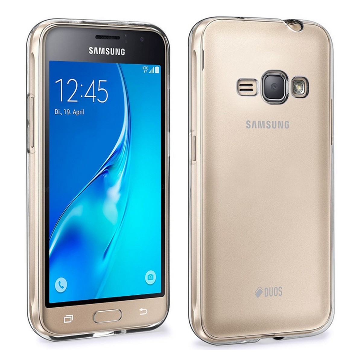 Funda Gel Tpu Fina Ultra-Thin 0,3mm Transparente para Samsung Galaxy J1 (2016)