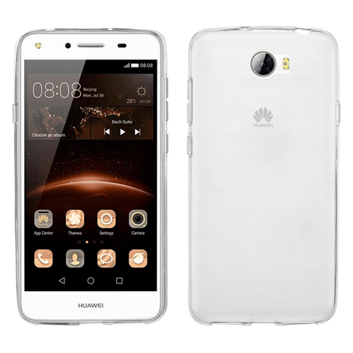 Funda Gel Tpu Fina Ultra-Thin 0,3mm Transparente para Huawei Y5 II / Y6 II Compact