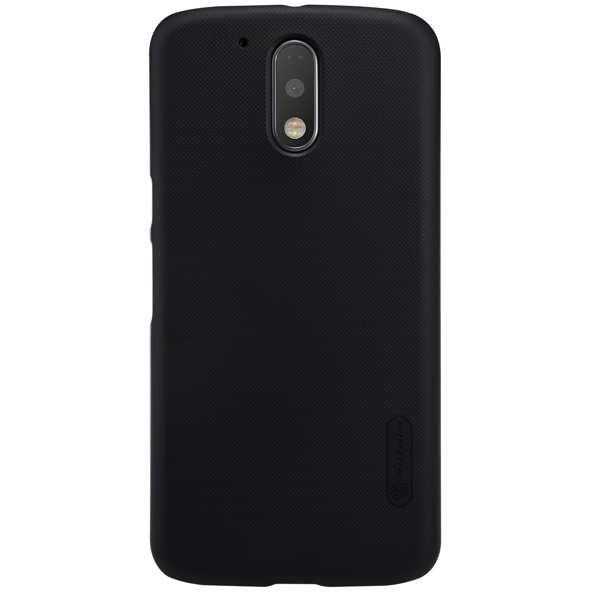 Carcasa Funda Nillkin Modelo Frosted + Protector para Motorola Moto G4 / G4 Plus Color Negra