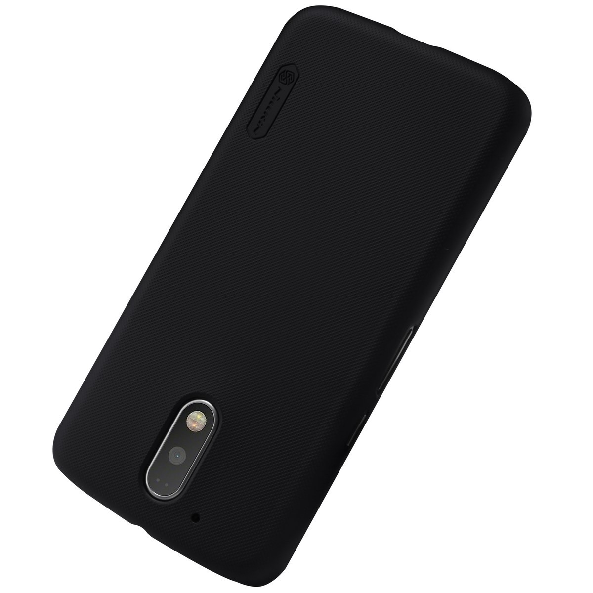 Carcasa Funda Nillkin Modelo Frosted + Protector para Motorola Moto G4 / G4 Plus Color Negra