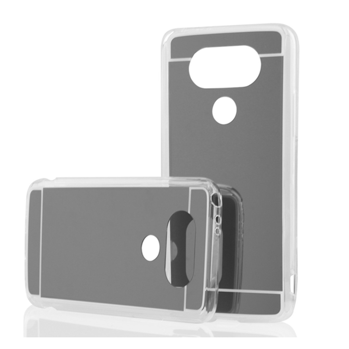 Funda Gel Tpu Efecto Espejo Gris para Lg G5