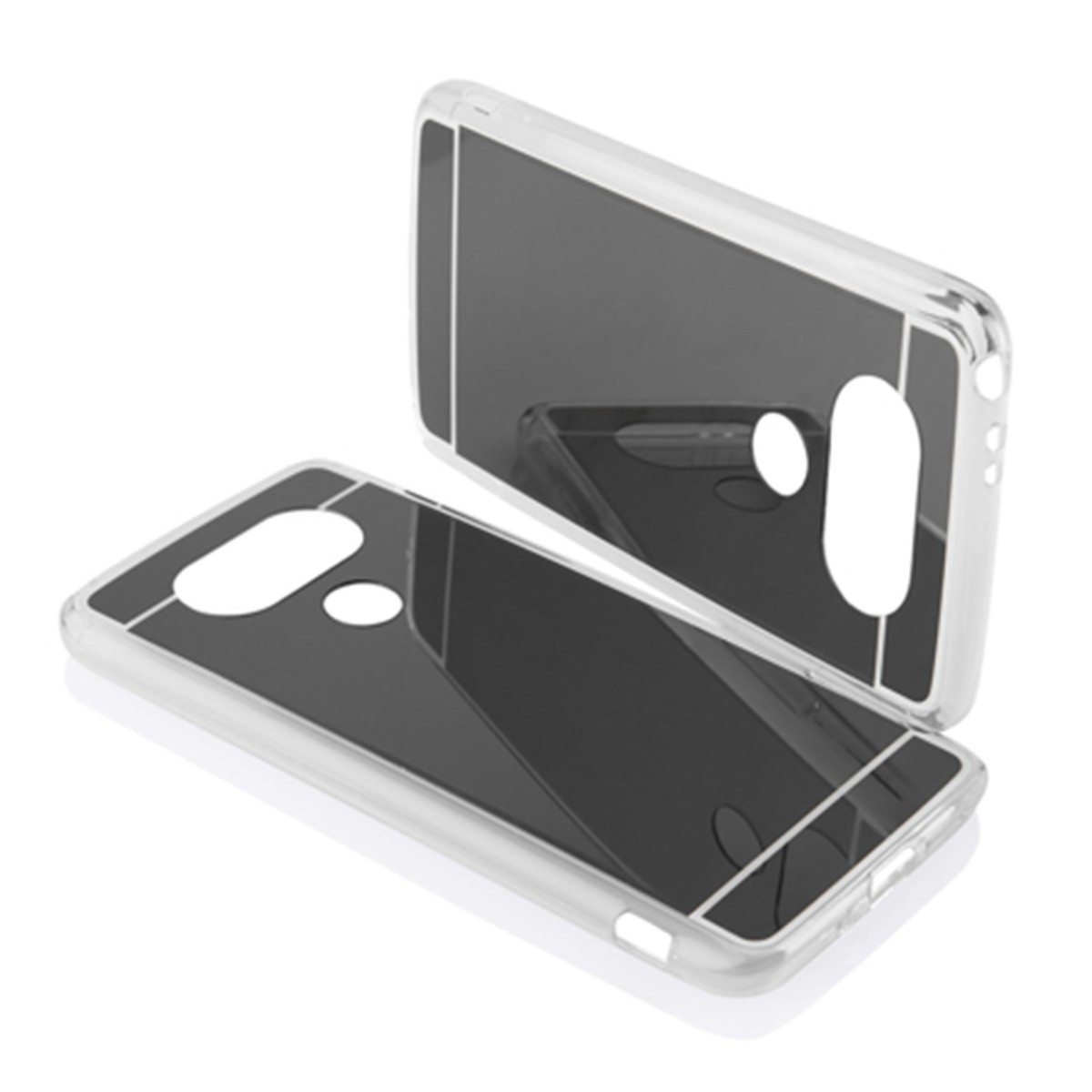 Funda Gel Tpu Efecto Espejo Gris para Lg G5