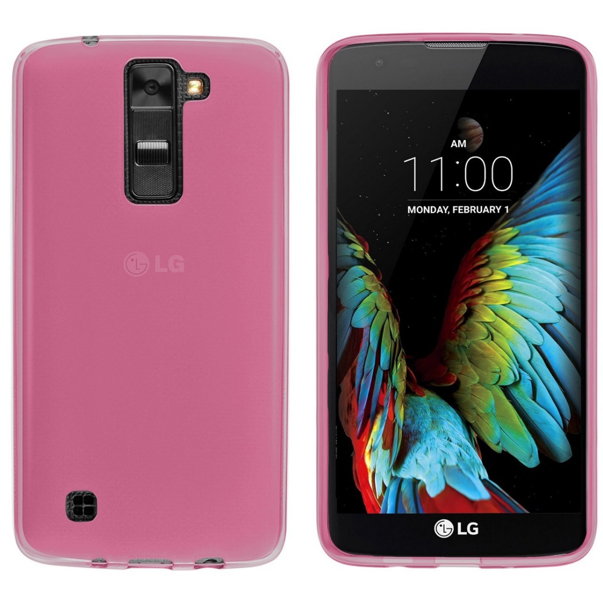 Funda Gel Tpu Lg K10  Color Rosa