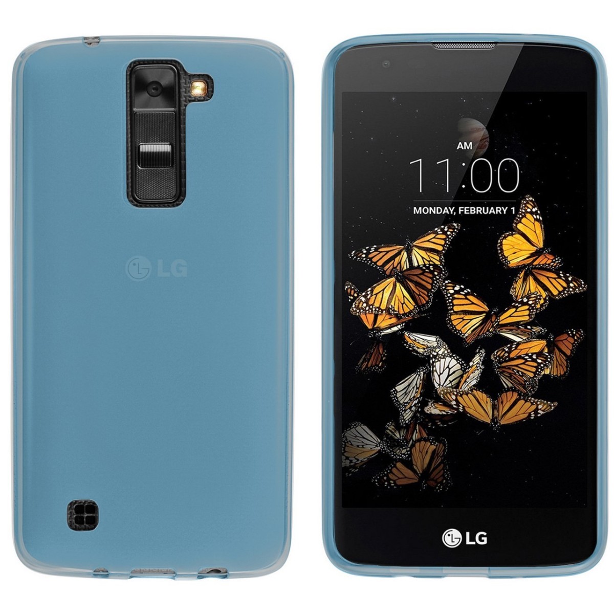 Funda Gel Tpu Lg K8  Color Azul