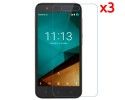 3x Protector Pantalla Ultra-Transparente para Vodafone Smart Prime 7