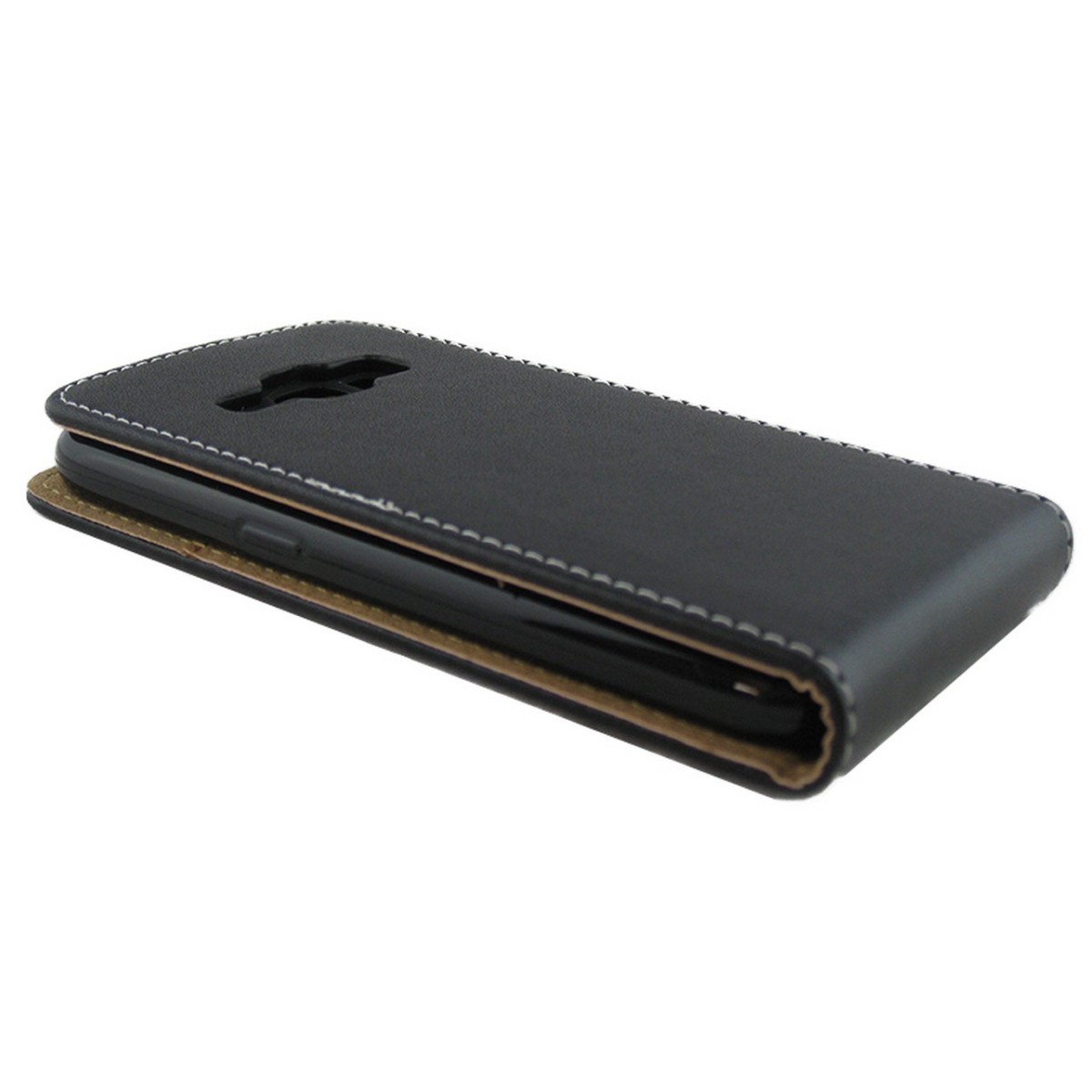 Funda Piel Premium Ultra-Slim Samsung Galaxy J1 (2016) Negra