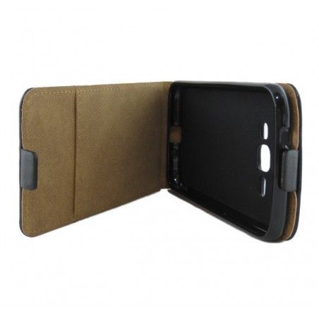 Funda Piel Premium Ultra-Slim Samsung Galaxy J1 (2016) Negra