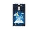 Funda Gel Tpu para Lg K10 Diseño Libro-Cuentos Dibujos