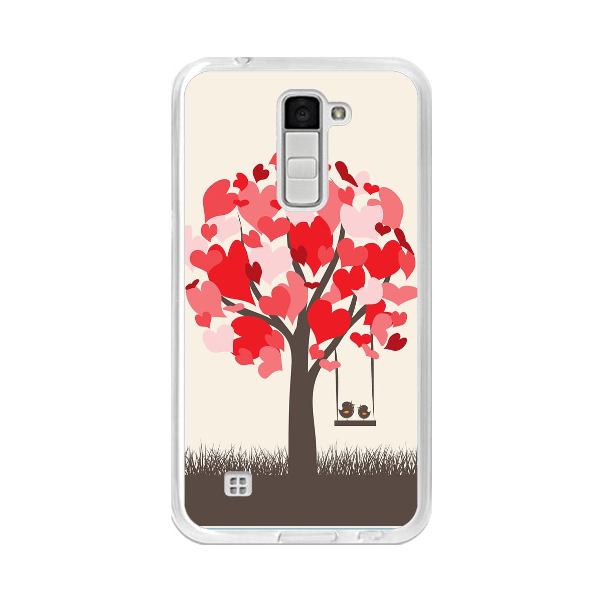 Funda Gel Tpu para Lg K10 Diseño Pajaritos Dibujos